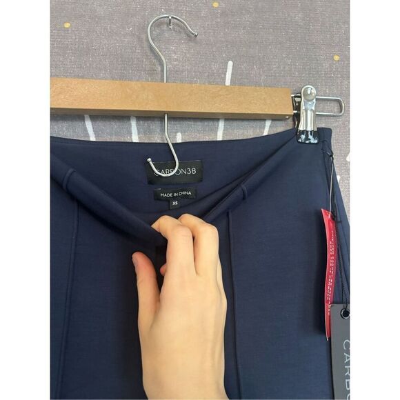NWT Carbon38 Navy High Waisted Scuba Pant - Picture 8 of 10